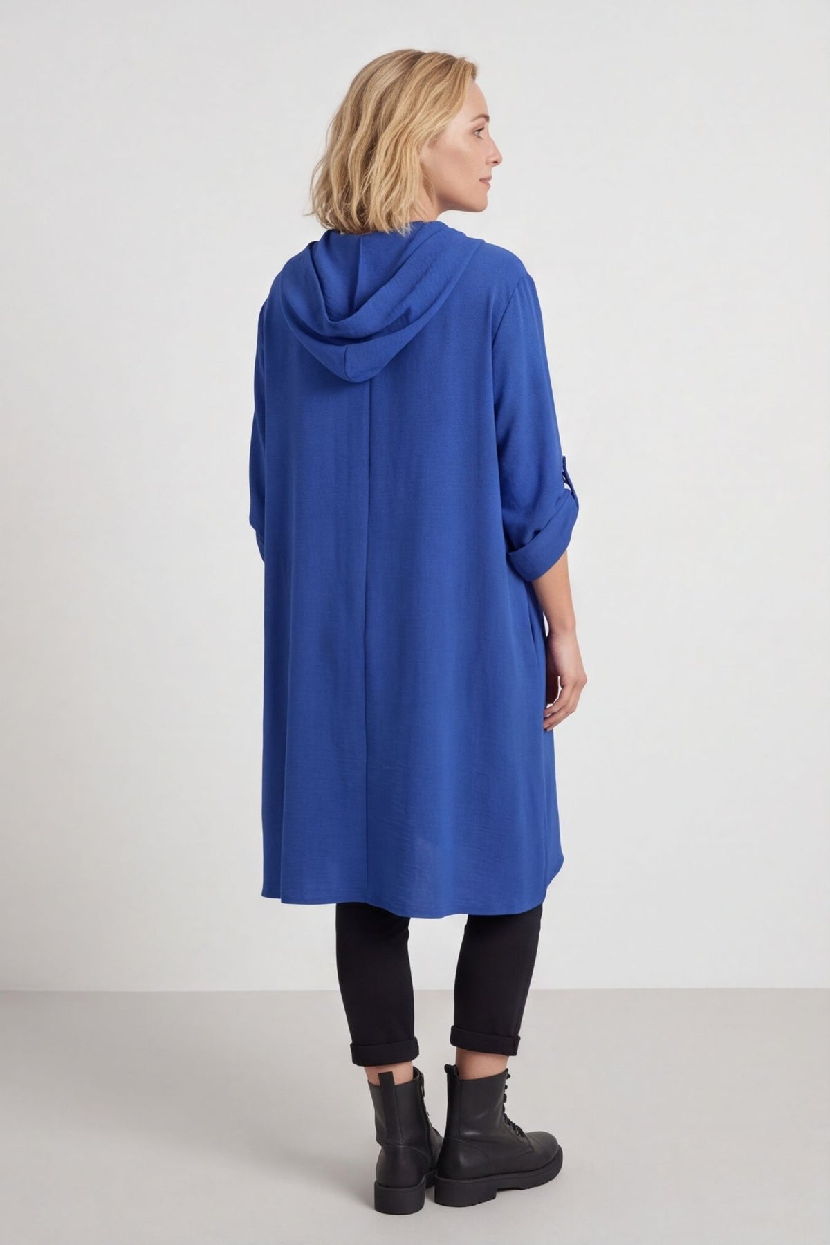 Viviette Hooded Tunic Cobalt