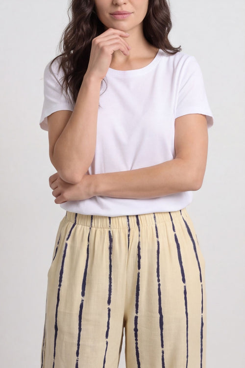 Chelle Stripe Linen Trousers Yellow – image 4 of 5