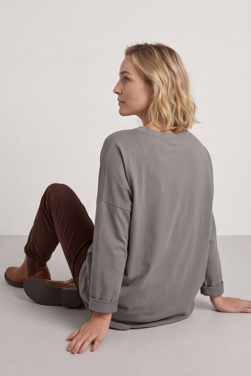 Edwina Cotton Top Mocha – image 4 of 6