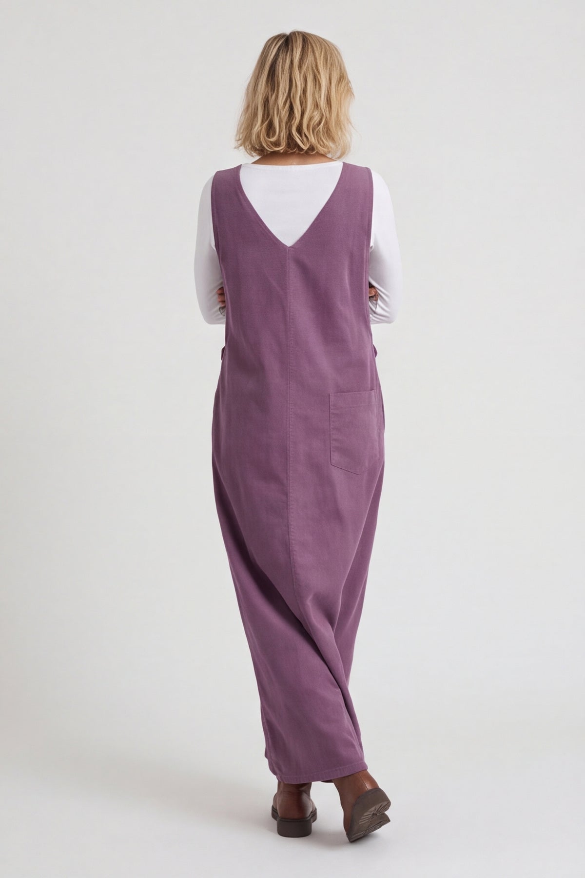 Cara Needlecord Dress Purple – image 3 of 4
