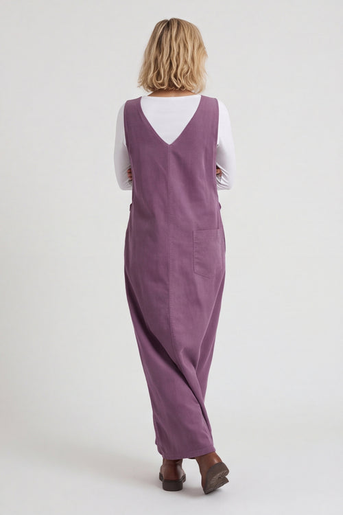 Cara Needlecord Dress Purple – image 3 of 4