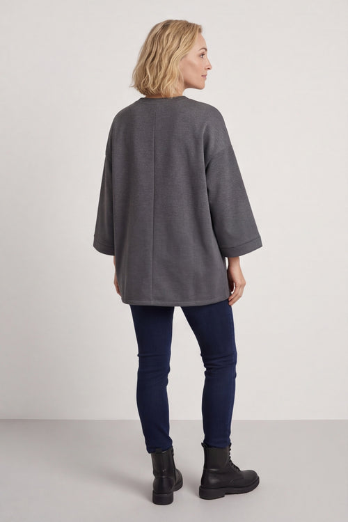Corina Sweatshirt Marl Charcoal – image 4 of 6