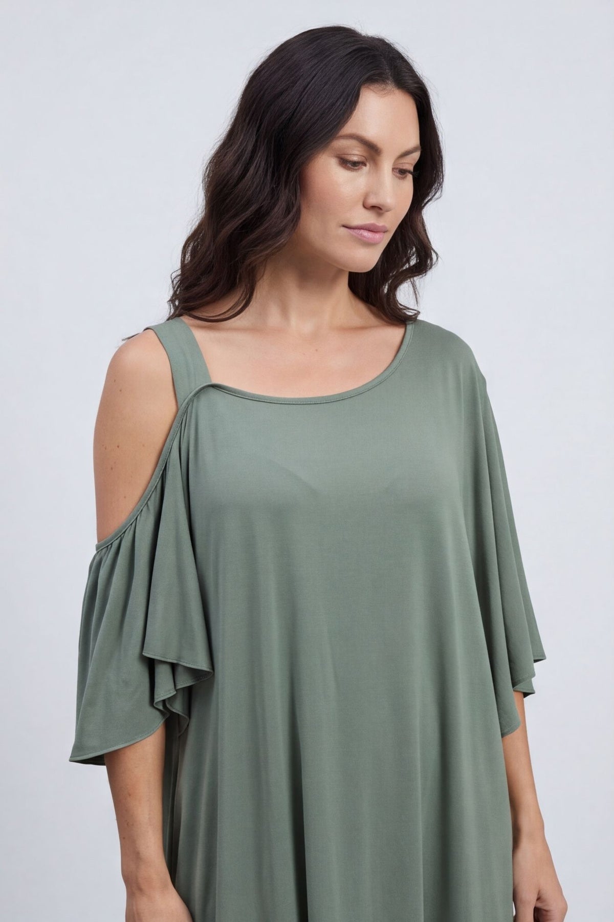 Dionne Dress Khaki – image 4 of 6