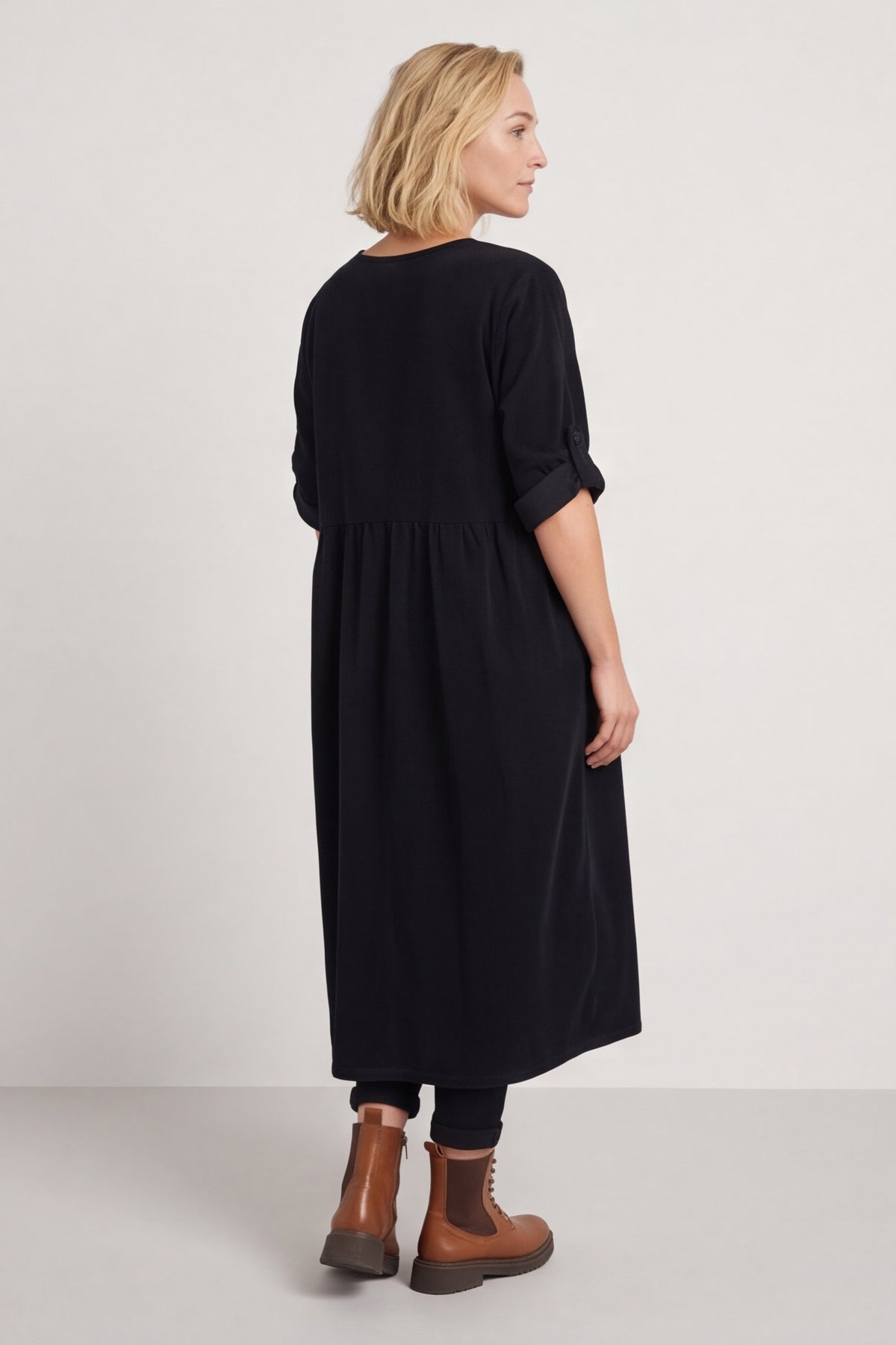 Etta Needlecord Dress Black – image 4 of 4