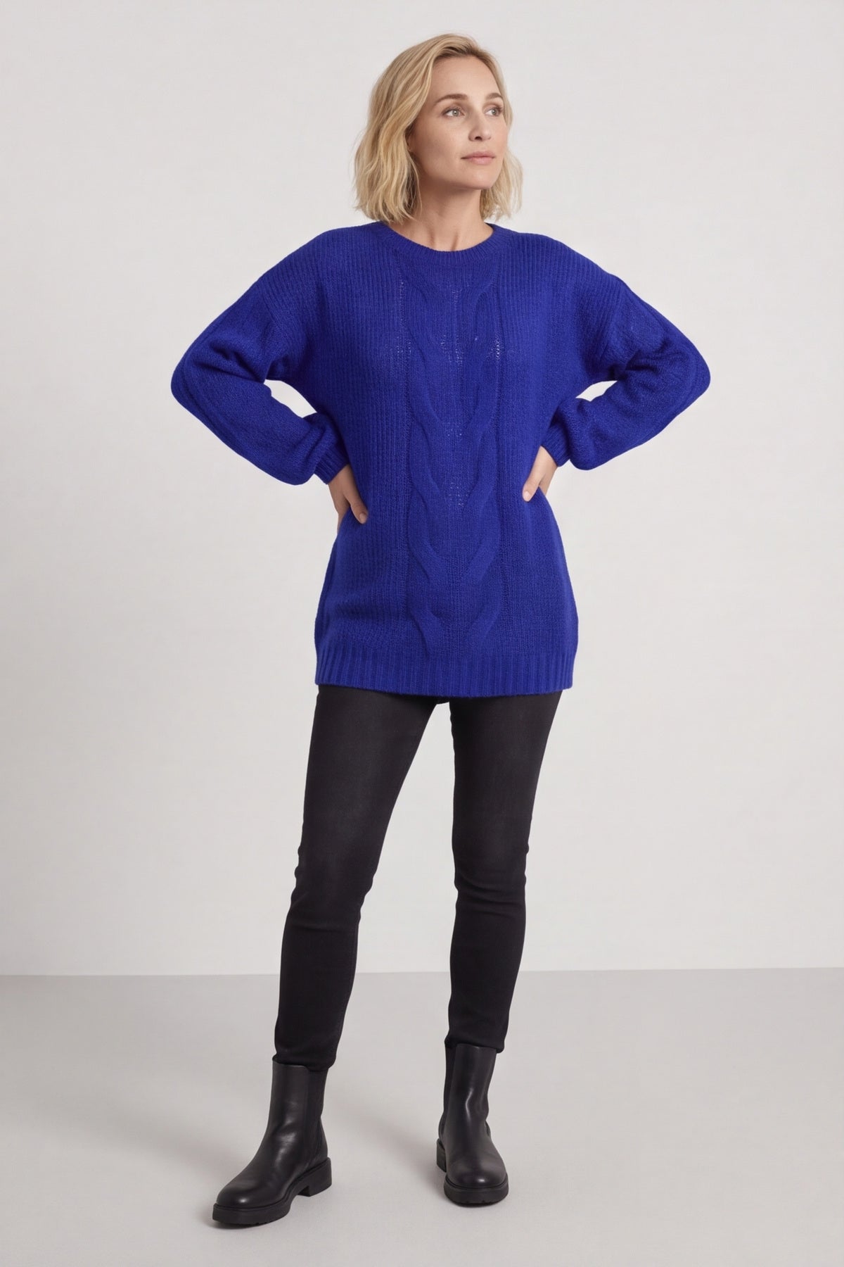 Layne Knitted Jumper Cobalt
