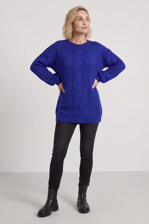 Layne Knitted Jumper Cobalt - Image 2