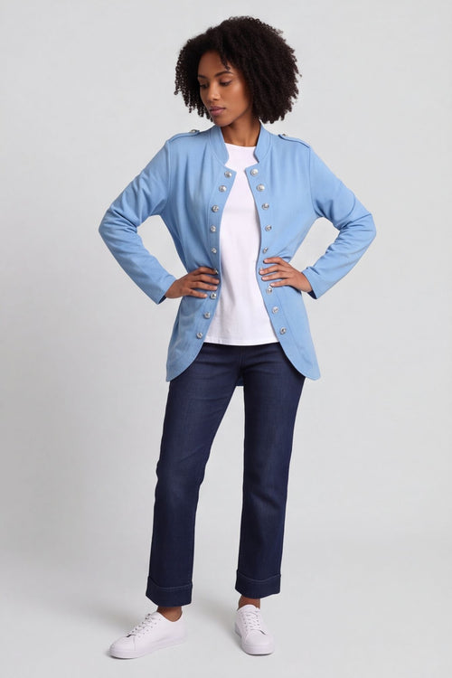 Gatwick Jersey Jacket Powder Blue – image 4 of 6