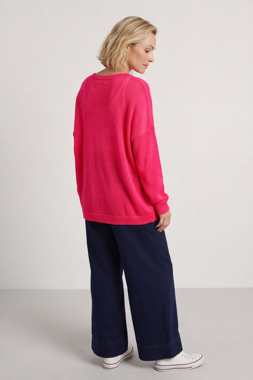 Bamburgh Knit Top Hot Pink – image 4 of 6