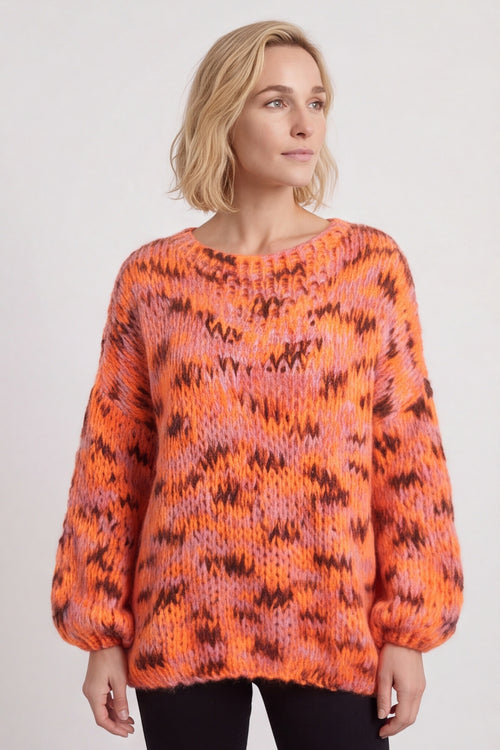 Leatrice Knitted Jumper Orange – image 3 of 5