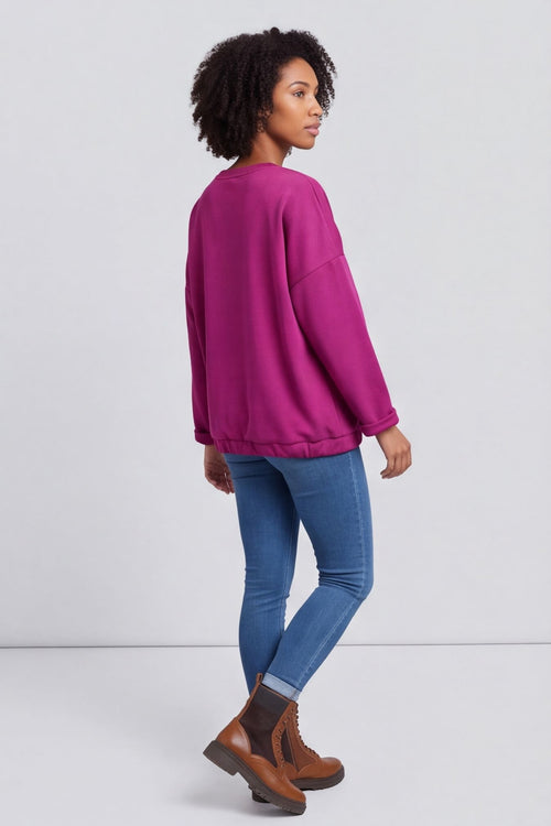 Tania Pocket Top Berry – image 4 of 6