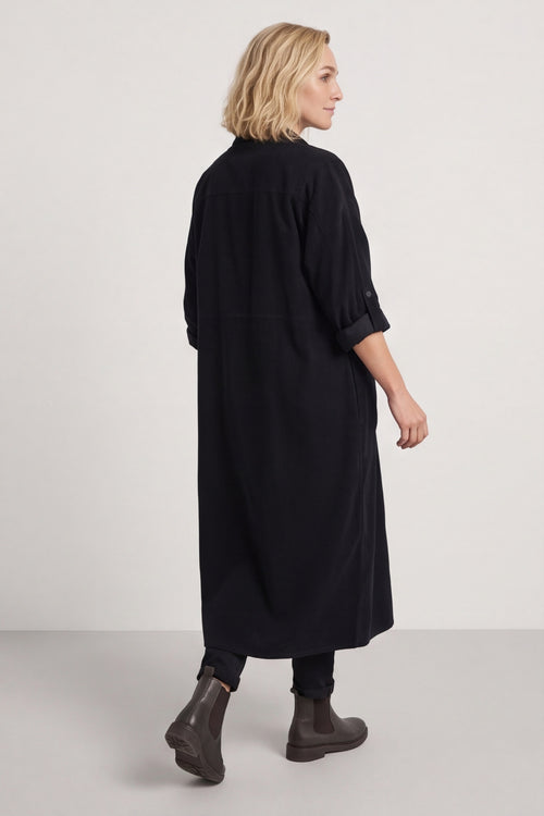 Lecia Needlecord Shirt Dress Black – image 4 of 4