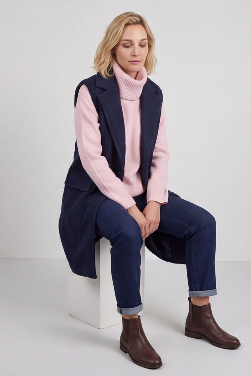 Nori Boucle Gilet Navy – image 4 of 5
