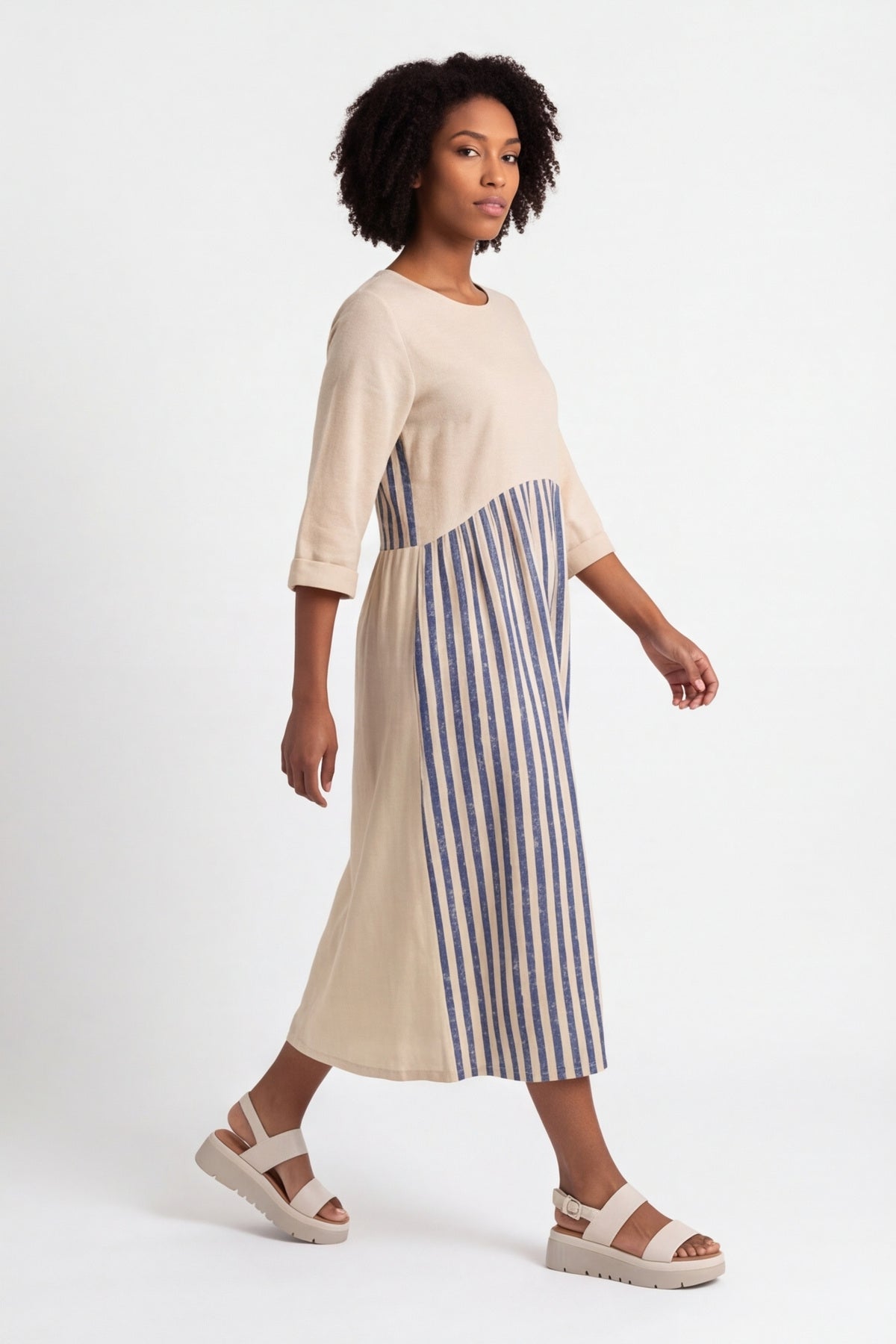 Maia Stripe Linen Dress – image 4 of 6