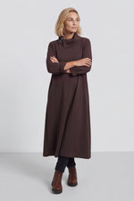 Wanda Zip Polo Cotton Dress Cocoa Cocoa - Wanda Zip Polo Cotton Dress Cocoa – image 4 of 6