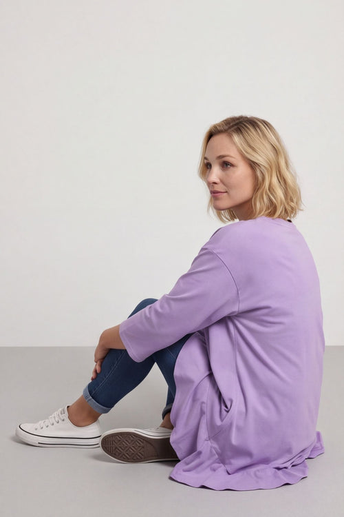 Carey Frill Cotton Top Lilac – image 3 of 3