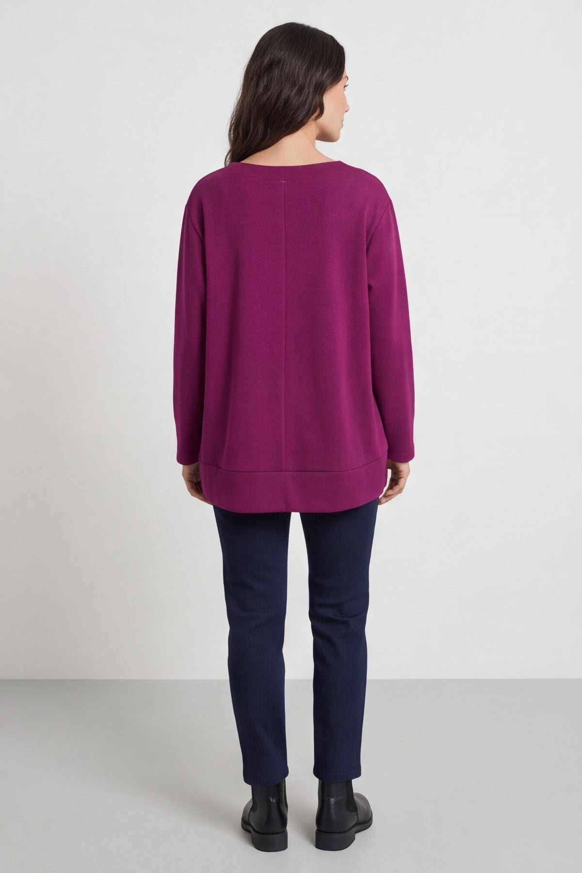 Codie Wool Top Berry – image 3 of 5