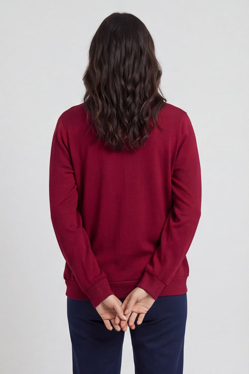 Evianna Knitted Top Wine – image 4 of 6