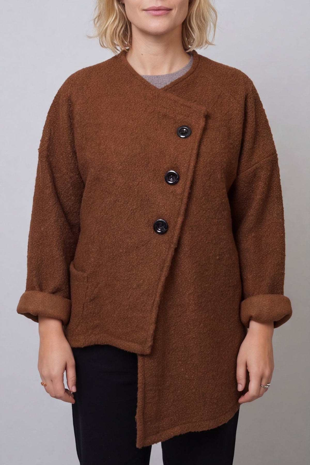 Shona Boucle Jacket Nutmeg – image 4 of 5