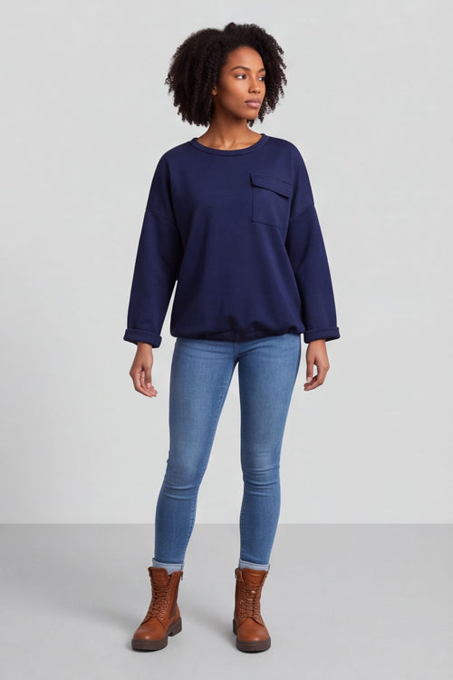 Tania Pocket Top Navy – image 4 of 6