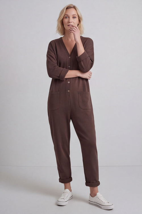 Paulton Jersey Boilersuit Cocoa – image 4 of 6