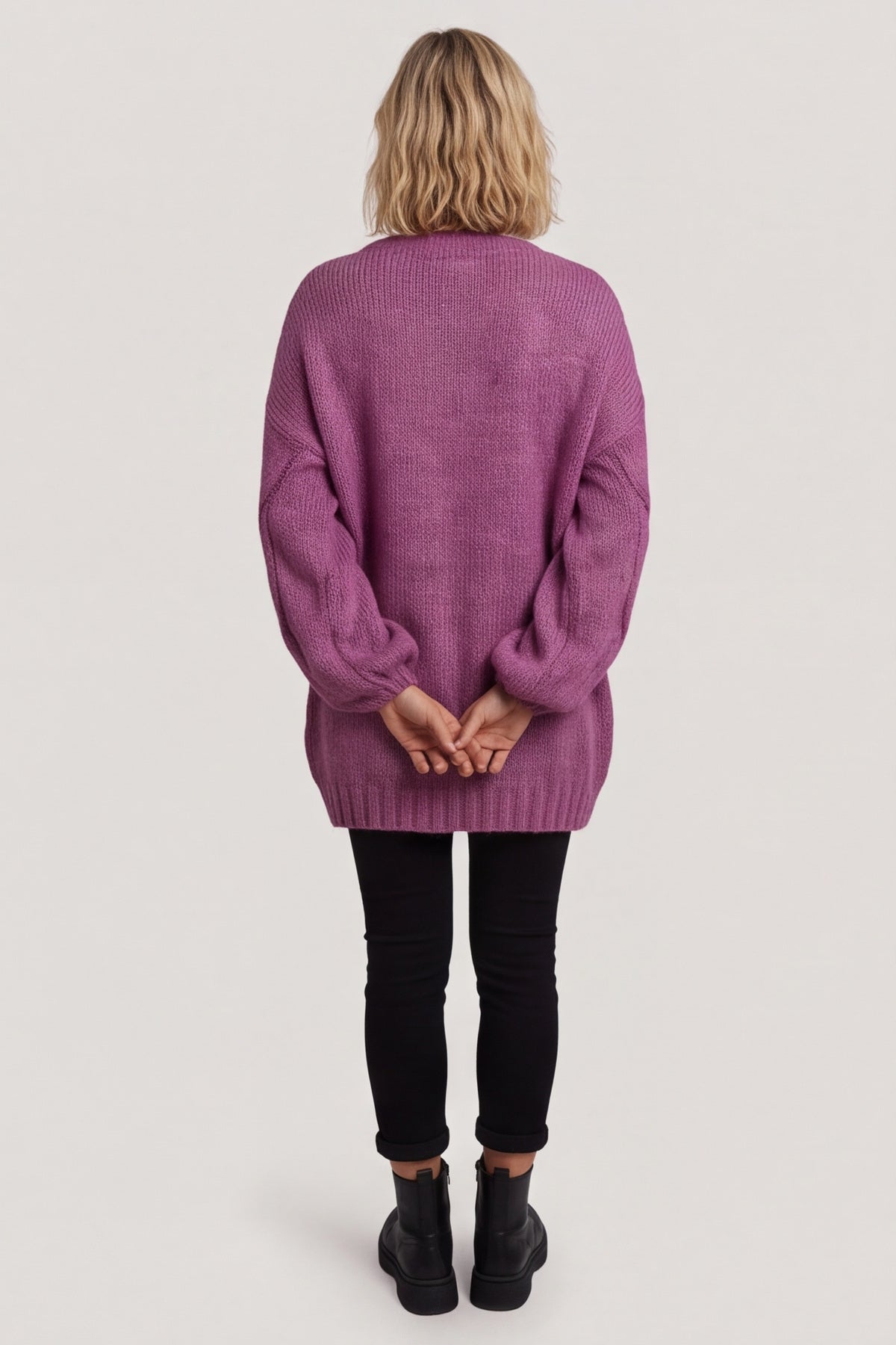 Layne Knitted Jumper Grape – image 4 of 6