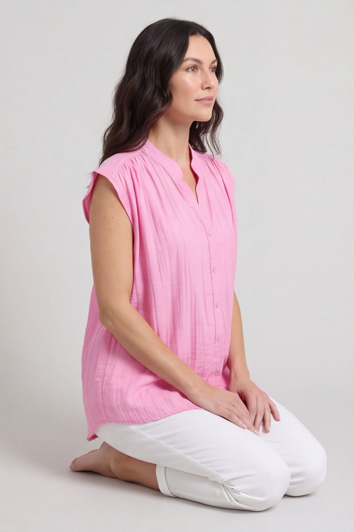 Kimmie Sleeveless Blouse Pink – image 3 of 5