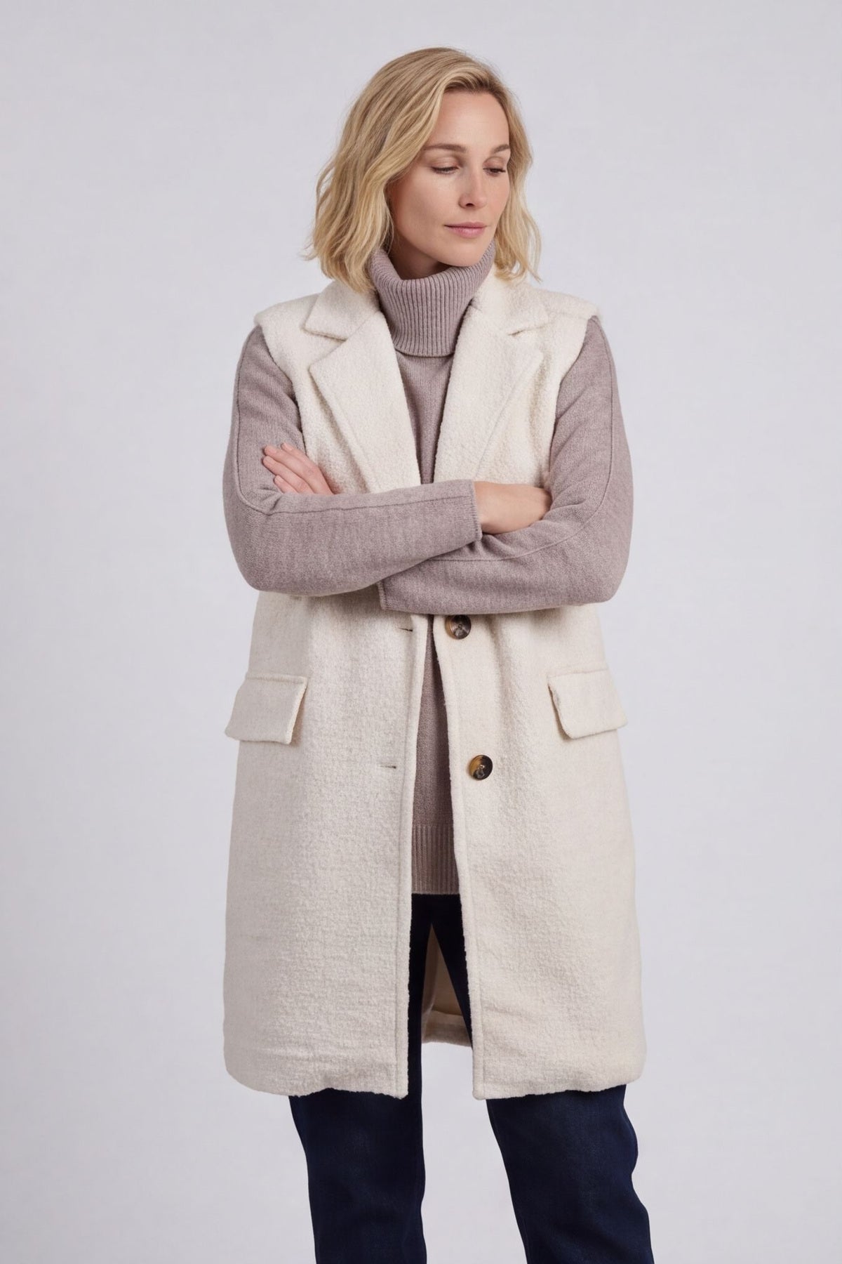Nori Boucle Gilet Nutmeg – image 4 of 6