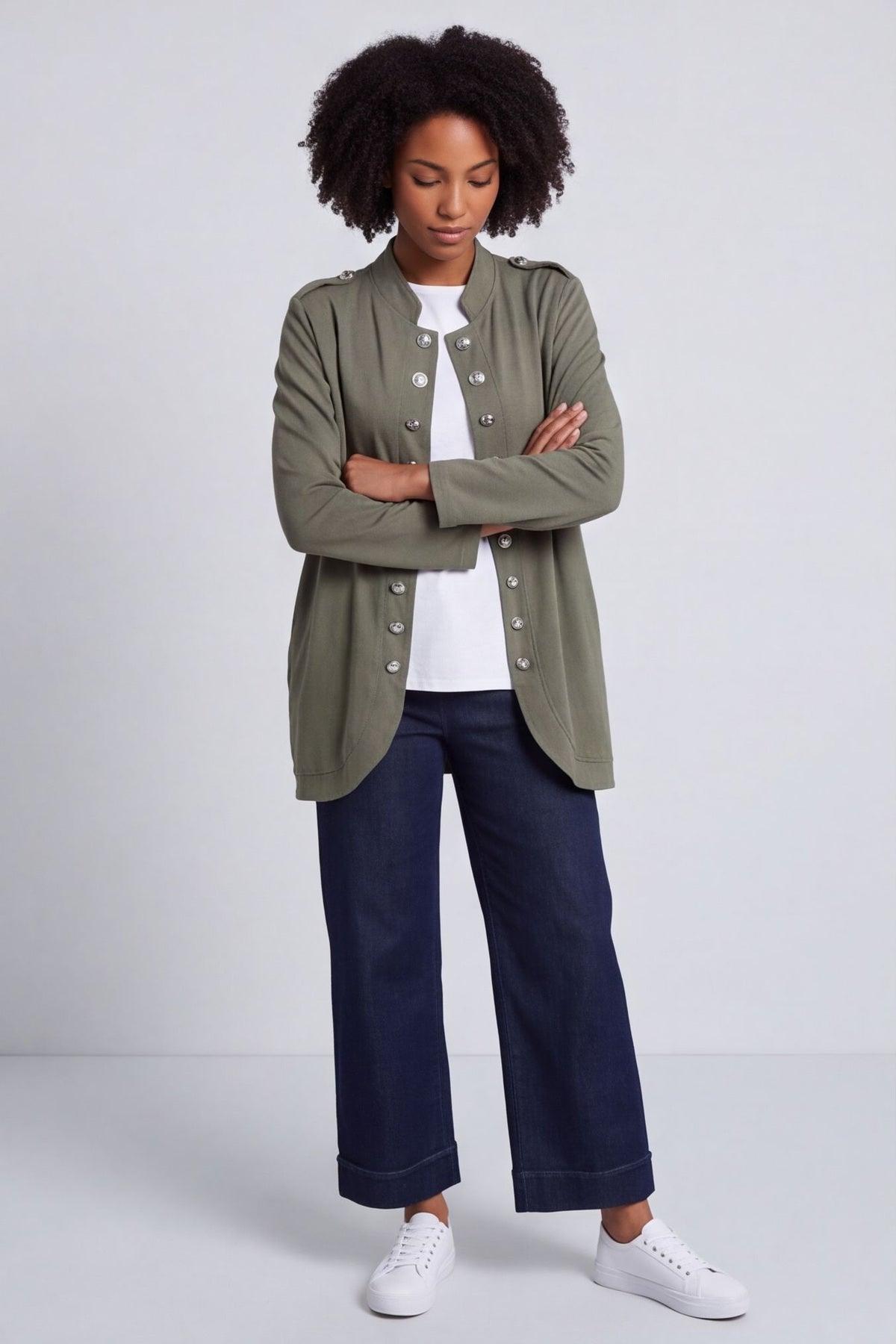 Gatwick Jersey Jacket Khaki – image 3 of 5