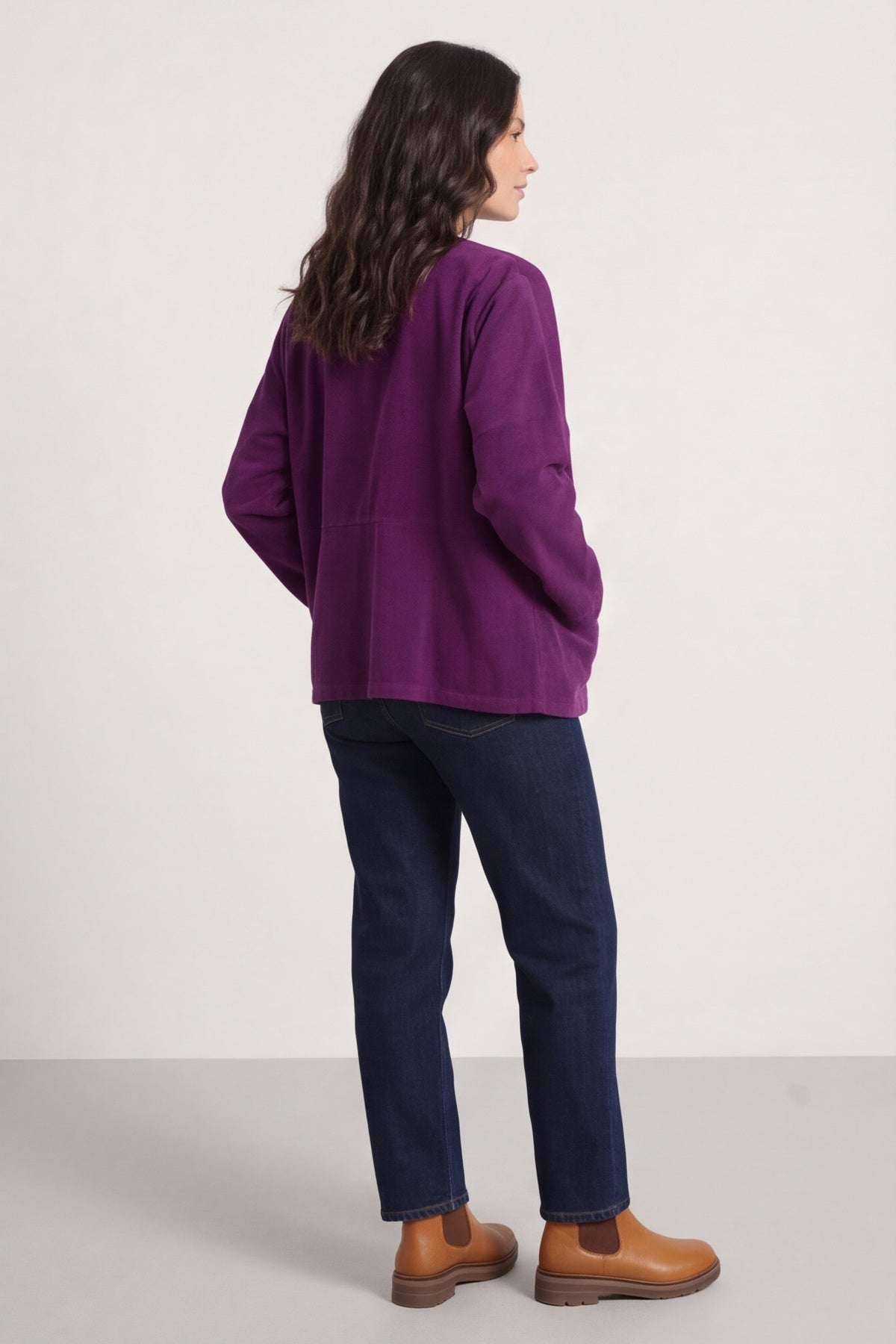 Kristen Needlecord Jacket Purple – image 2 of 4