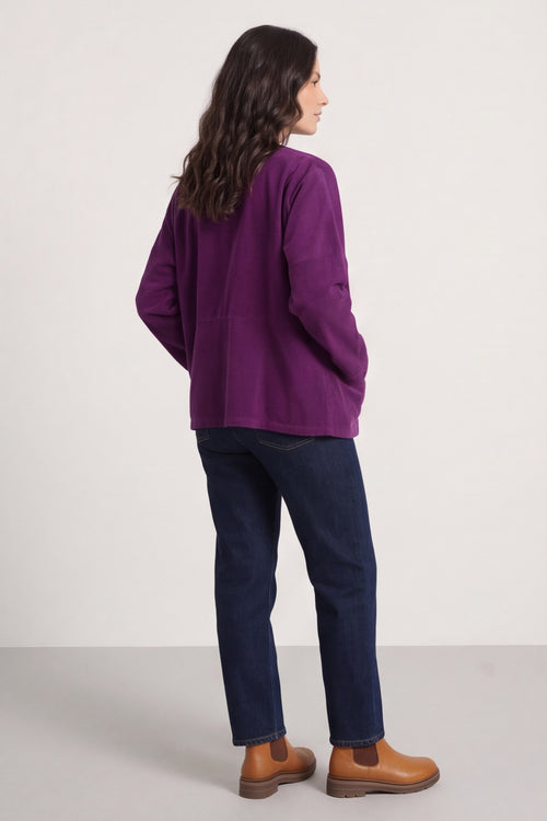Kristen Needlecord Jacket Purple – image 2 of 4