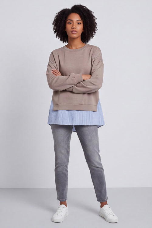 Gail Layer Detail Top Mocha – image 4 of 6