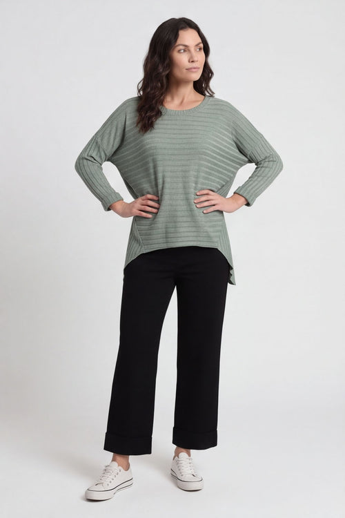 Allissa Knit Top Khaki – image 4 of 6
