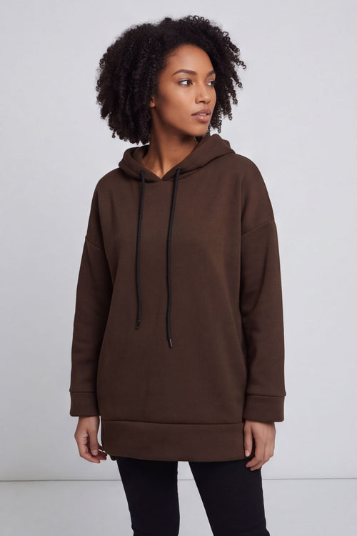 Jaylen Hooded Cotton Top Cocoa – image 2 of 4
