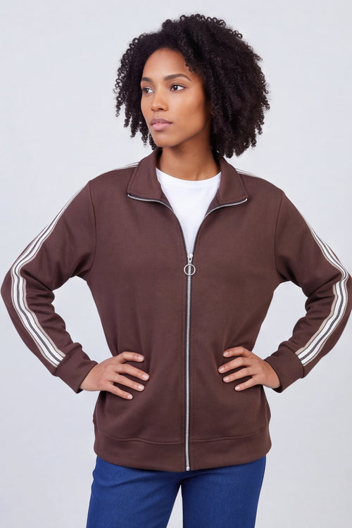 Safiya Zip Jacket Cocoa – image 4 of 6