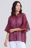 Cordelia Spot Print Shirt Burgundy – image 4 of 6