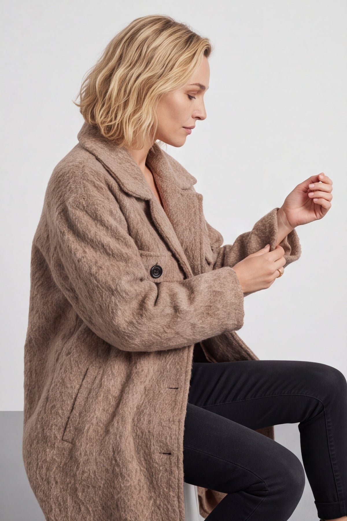 Chrysanta Coat Camel – image 4 of 6