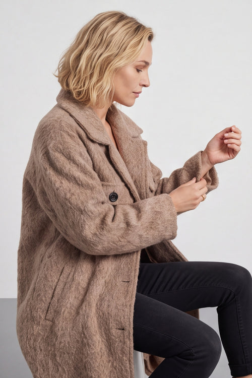 Chrysanta Coat Camel – image 4 of 6