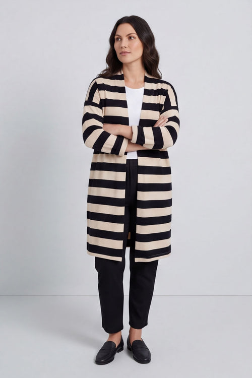 Lizzie Stripped Longline Cardigan – image 4 of 6