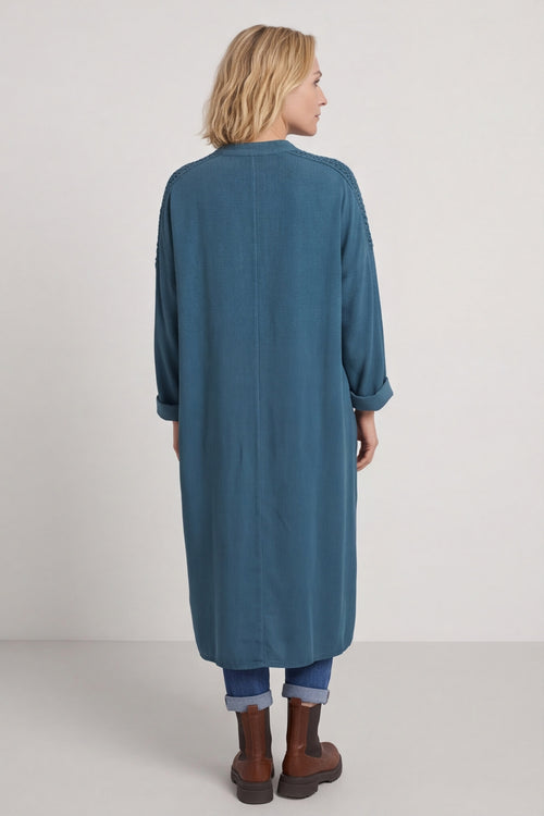 Terrie Needlecord Dress Teal – image 4 of 6