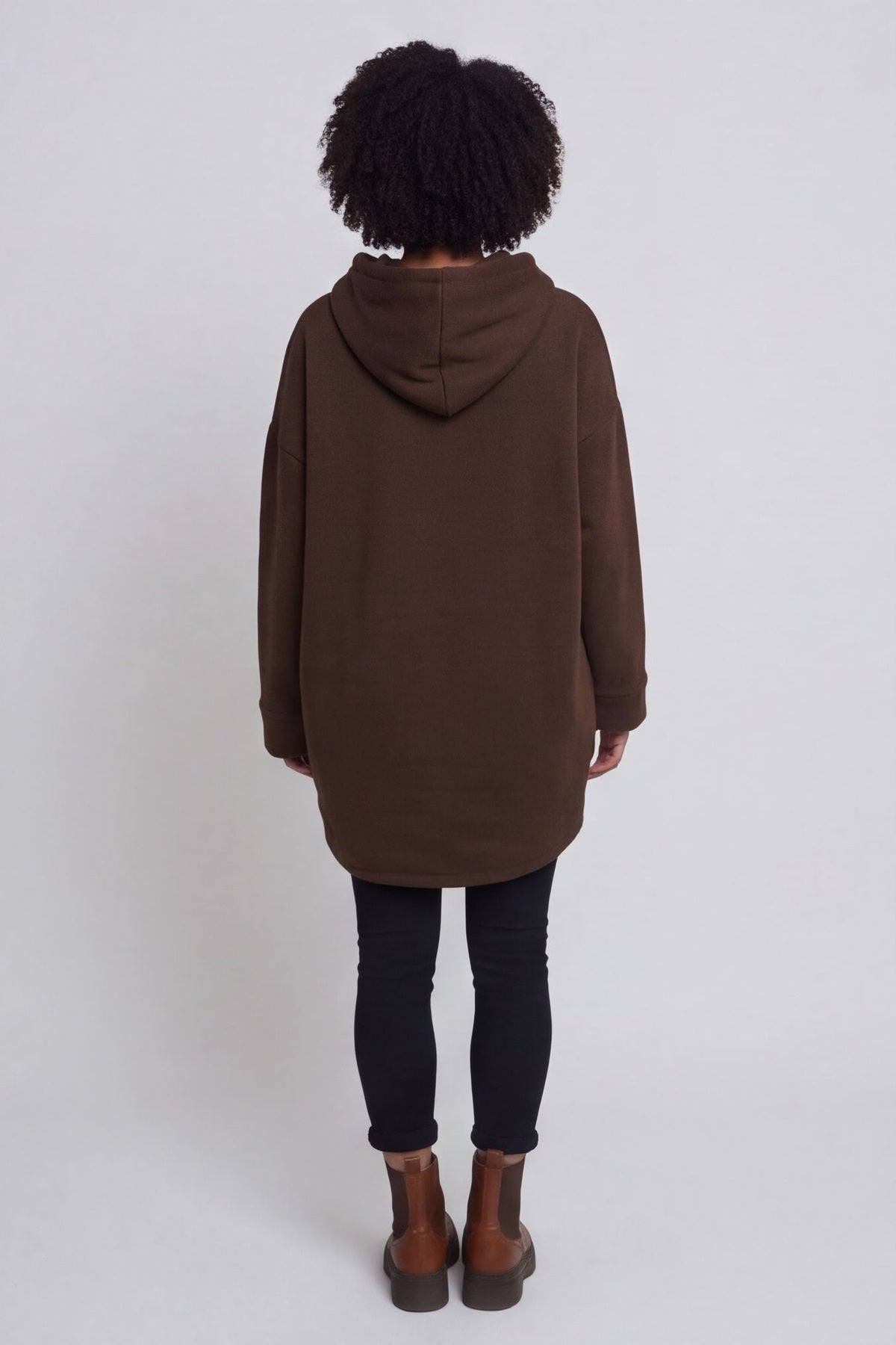 Jaylen Hooded Cotton Top Cocoa