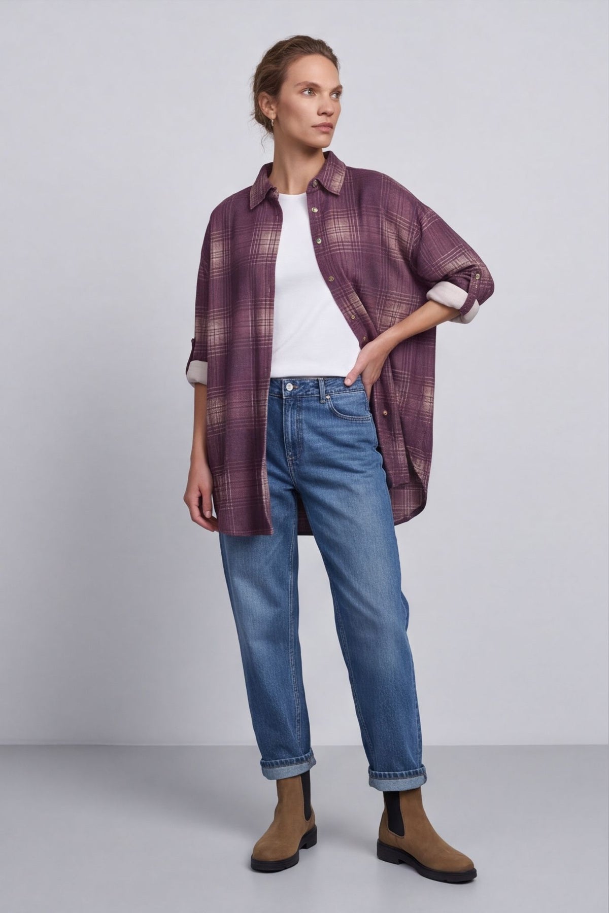 Calla Print Over Shirt – image 4 of 6