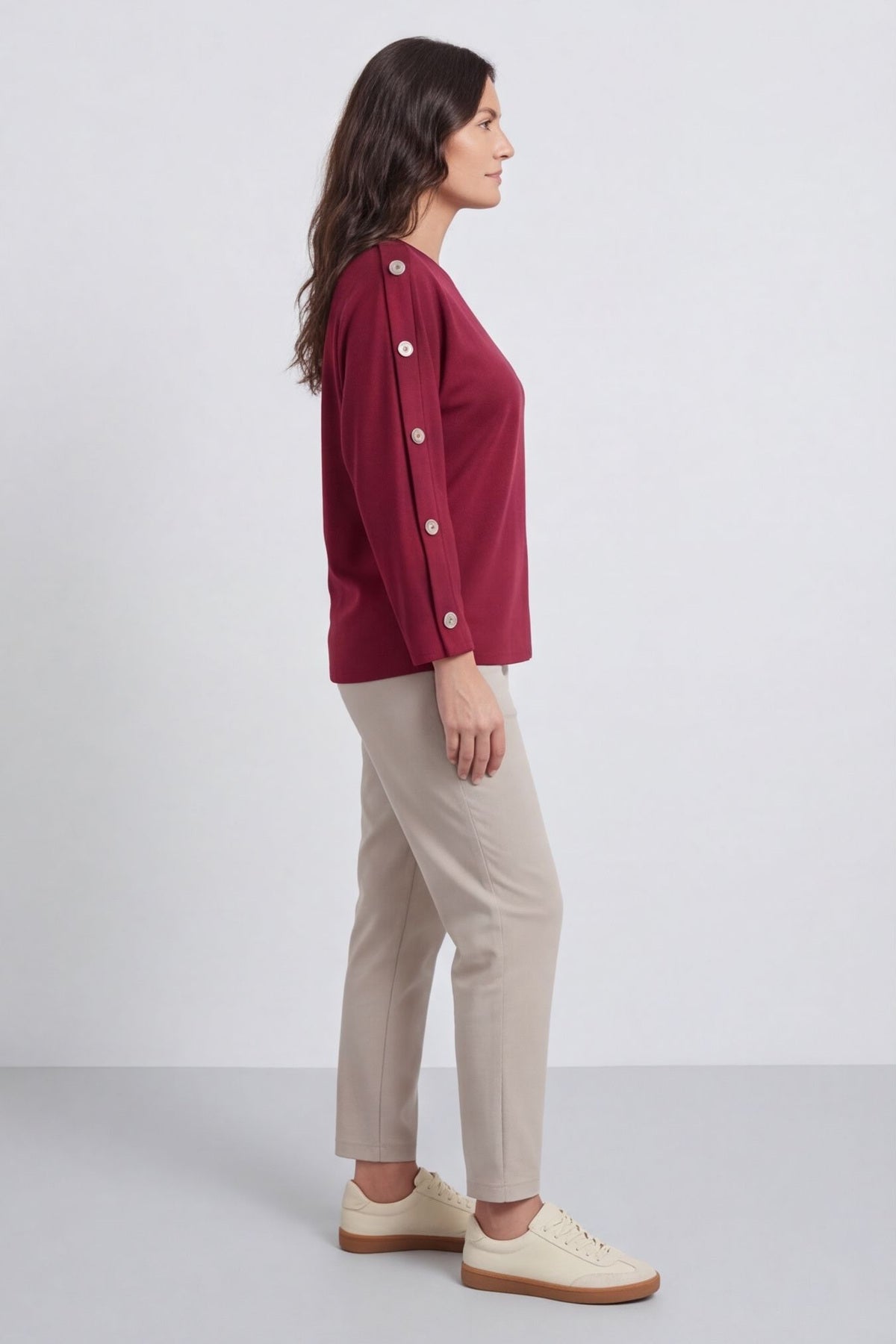 Lesley Button Top Wine – image 3 of 5