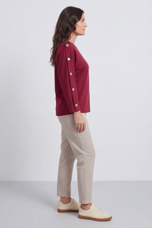 Lesley Button Top Wine – image 3 of 5