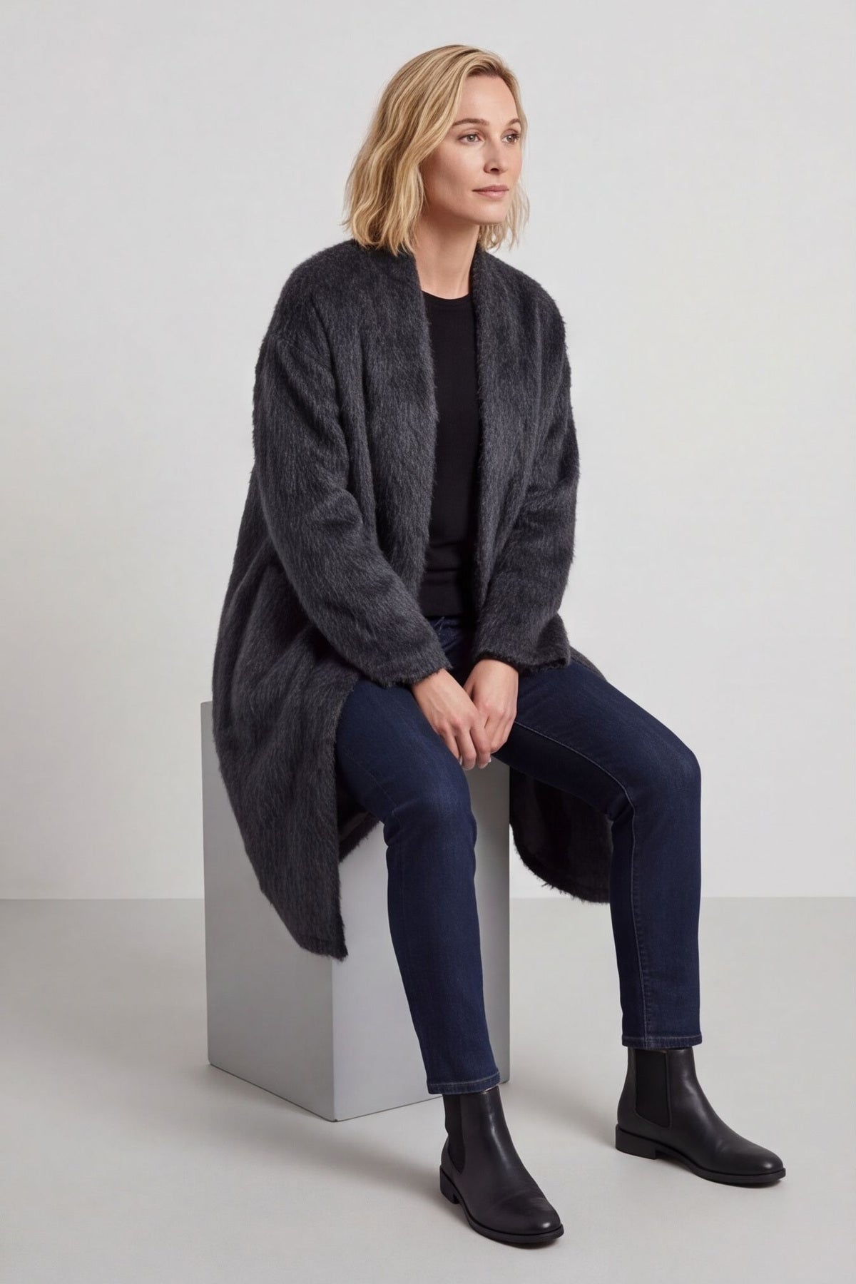 Stevie Soft Brushed Longline Jacket – image 4 of 6