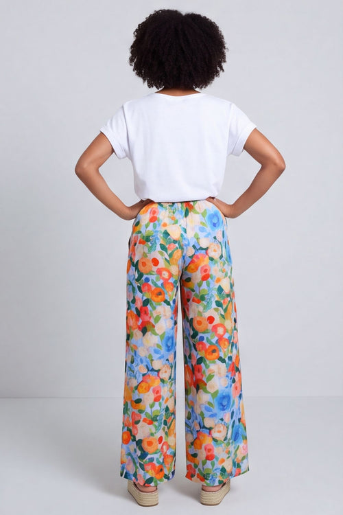 Lelia Print Trousers Light Blue – image 4 of 6