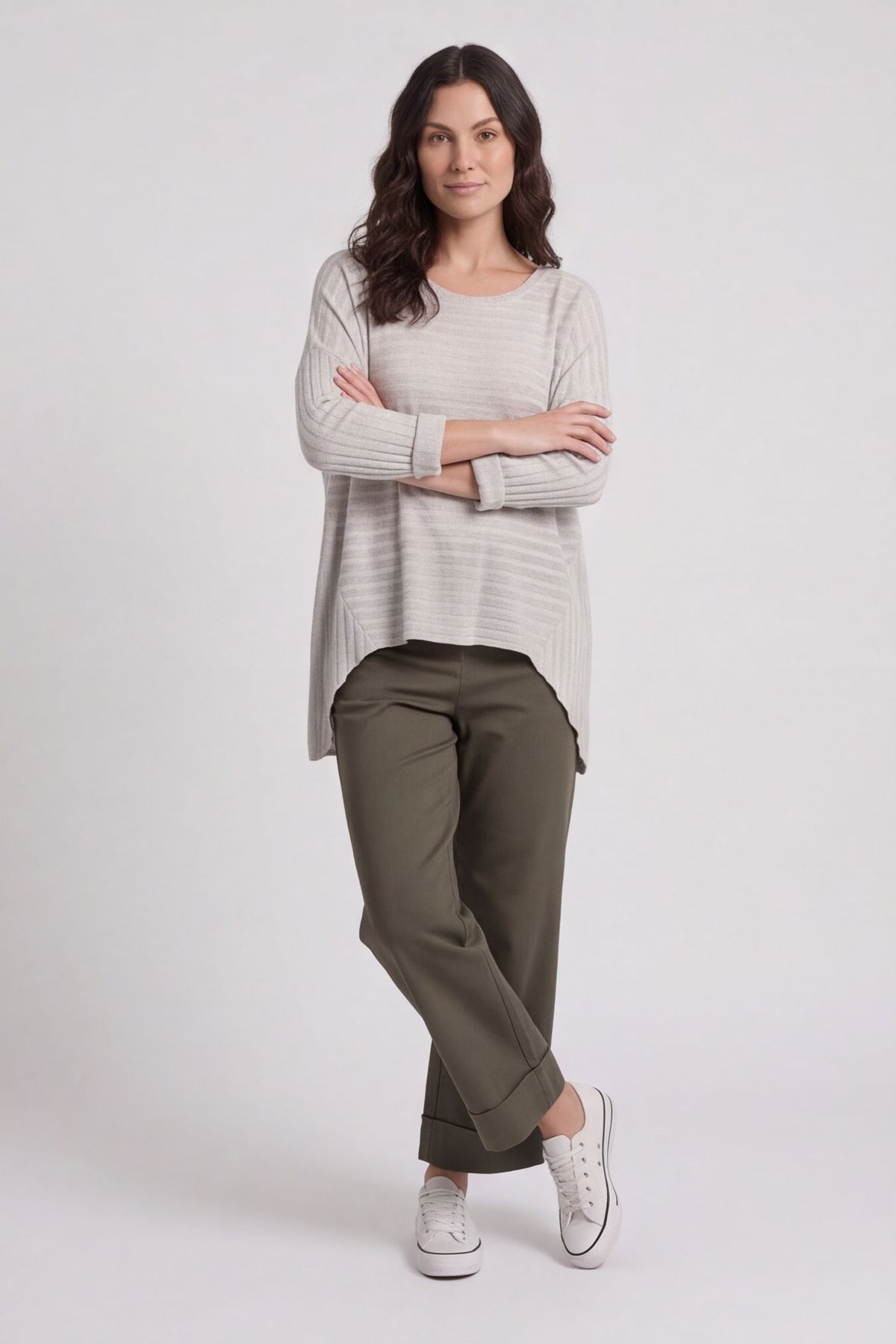 Allissa Knit Top Stone – image 4 of 5