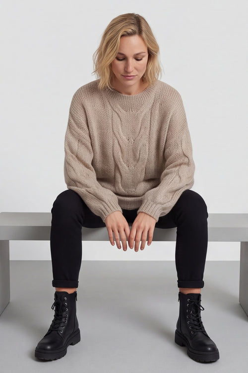 Layne Knitted Jumper Mocha – image 4 of 6