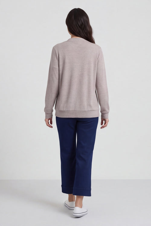 Evianna Knitted Top Mocha – image 4 of 6