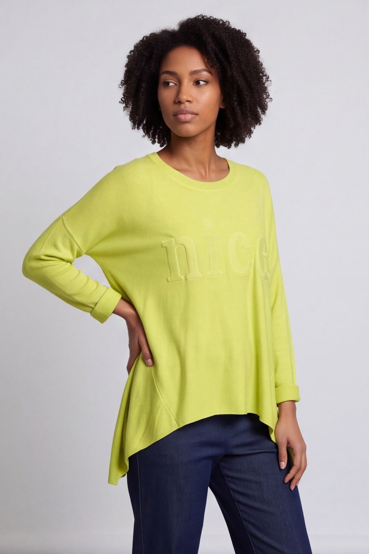 Nice Knit Top Lime – image 4 of 6