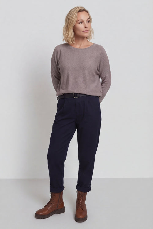 Philippa Belted Trousers Navy – image 4 of 4